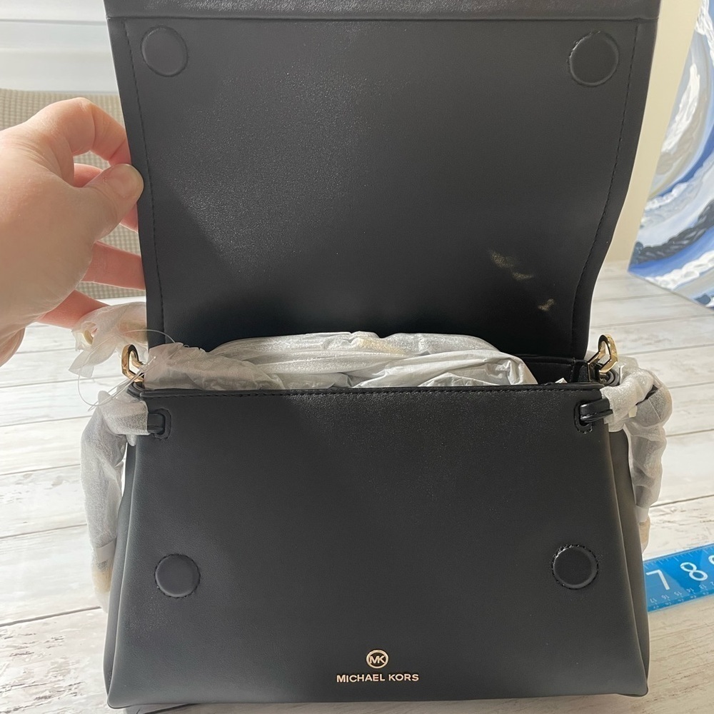 Michael Kors Handbag Purse “Pearl” Black MSRP $398.00 new with tags - Picture 9 of 10